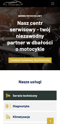 Excellent Service website on a phone